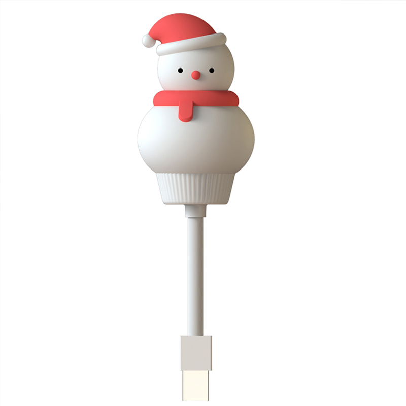 Đèn ngủ BoHA cắm USB, Người Tuyết đèn dùng làm việc trên lap top vào đêm, dèn ngủ dễ thương